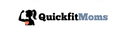 Logo of QuickfitMoms with a silhouette of a woman flexing her arm on a green background.
