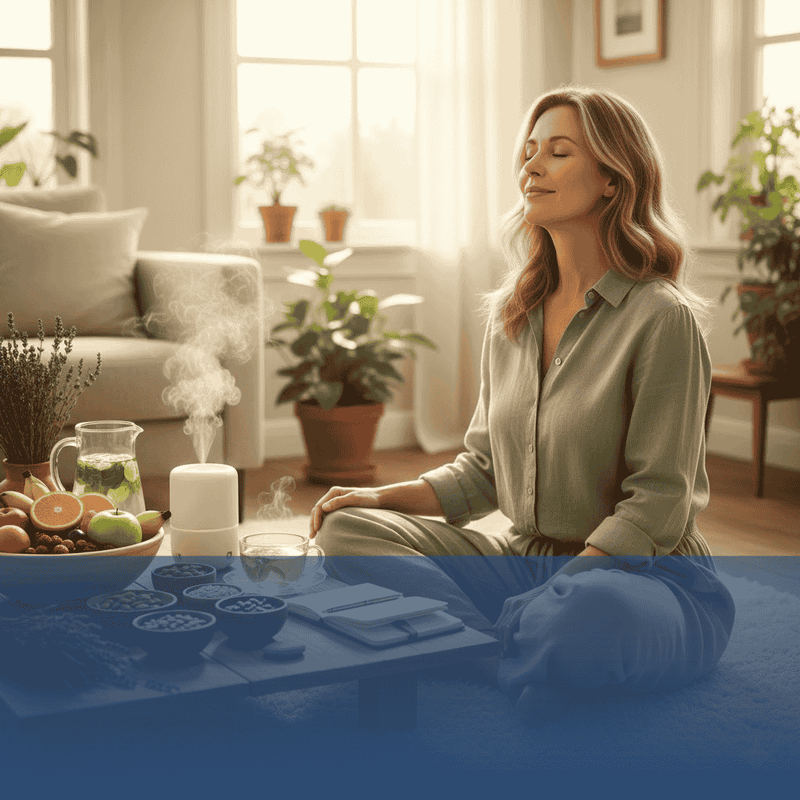 Woman meditating for Recovery 